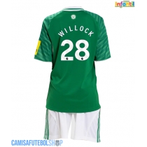 Camisa de time de futebol Newcastle United Joe Willock #28 Replicas 2º Equipamento Infantil 2025-26 Manga Curta (+ Calças curtas)
